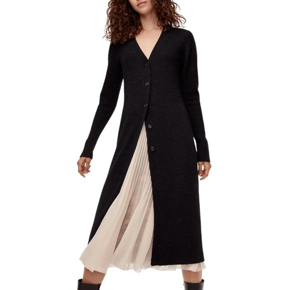 Aritzia Wilfred Adelaide Cardigan Button Down Dress Sz/ S - Picture 3 of 11